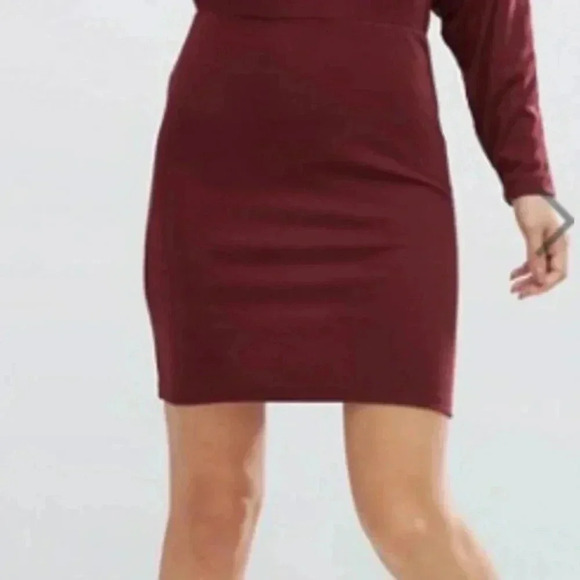 [ASOS] Mini Dress with Batwing Detail in Rib - Picture 7 of 8